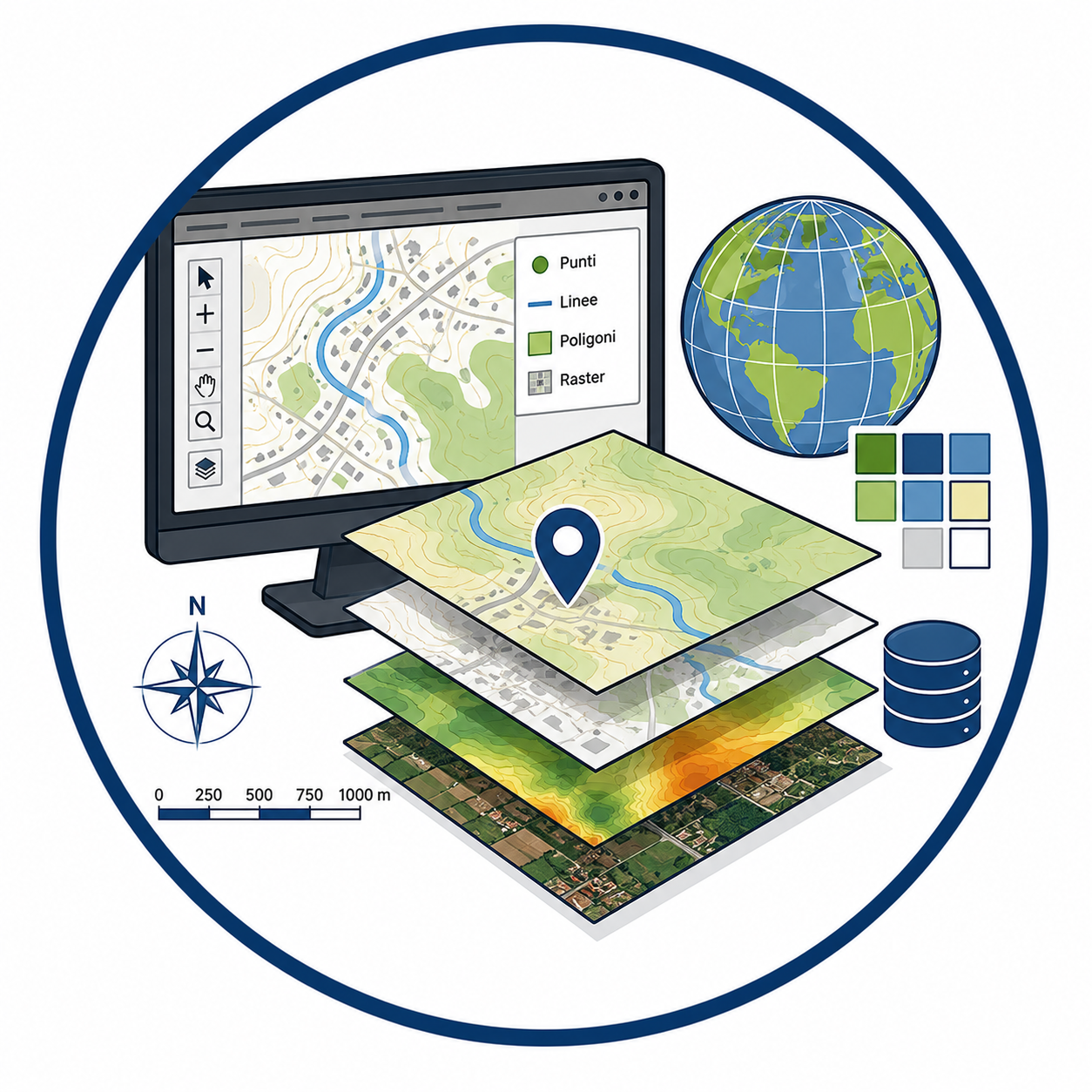 Icona Cartografia GIS