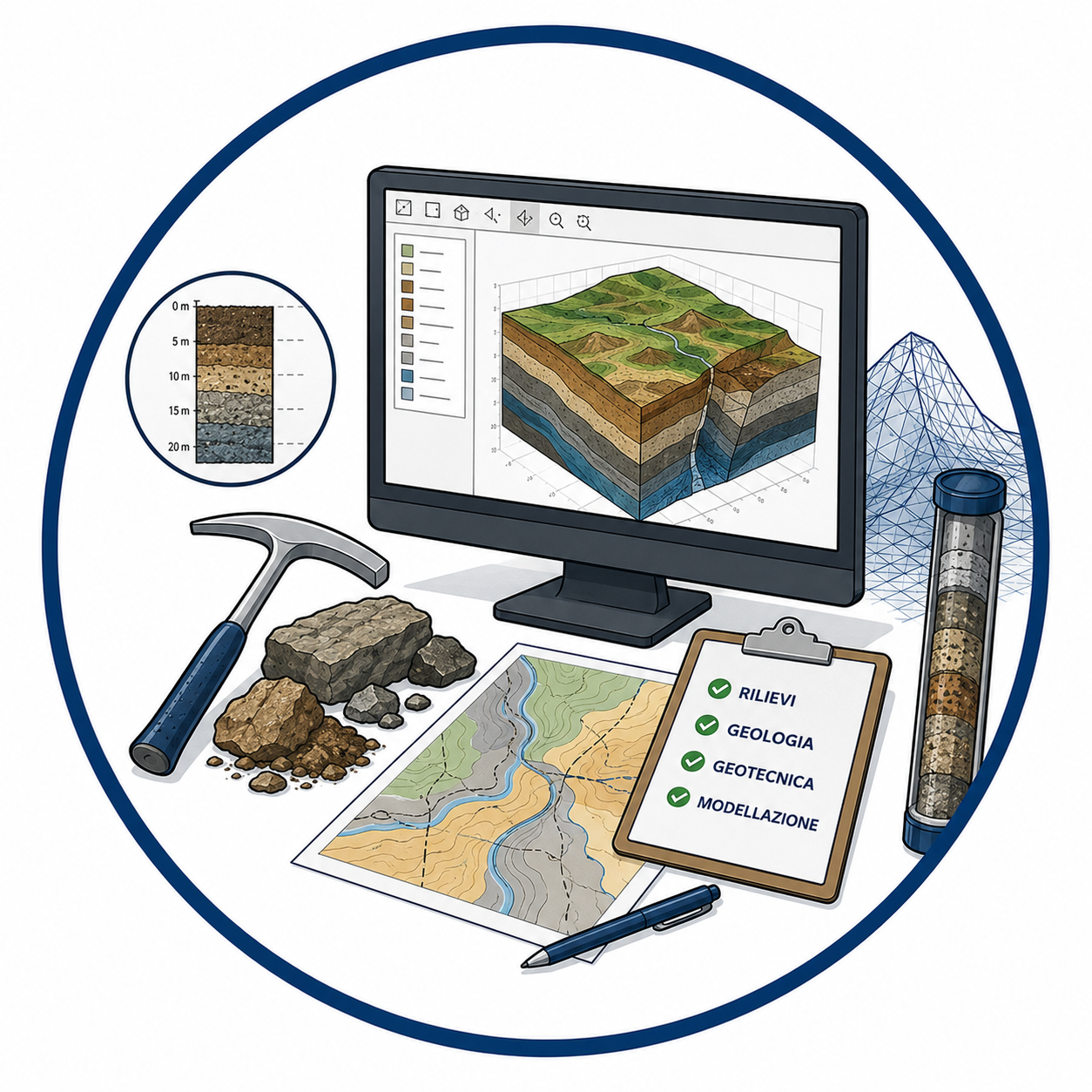 Icona Geologia e modellazione